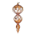 Bronze Solstice | Hand-Painted Glass Ornament | Blubom 2022-334