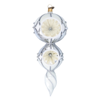 Silvered Stillness | Hand-Painted Glass Ornament | Blubom 2022-335