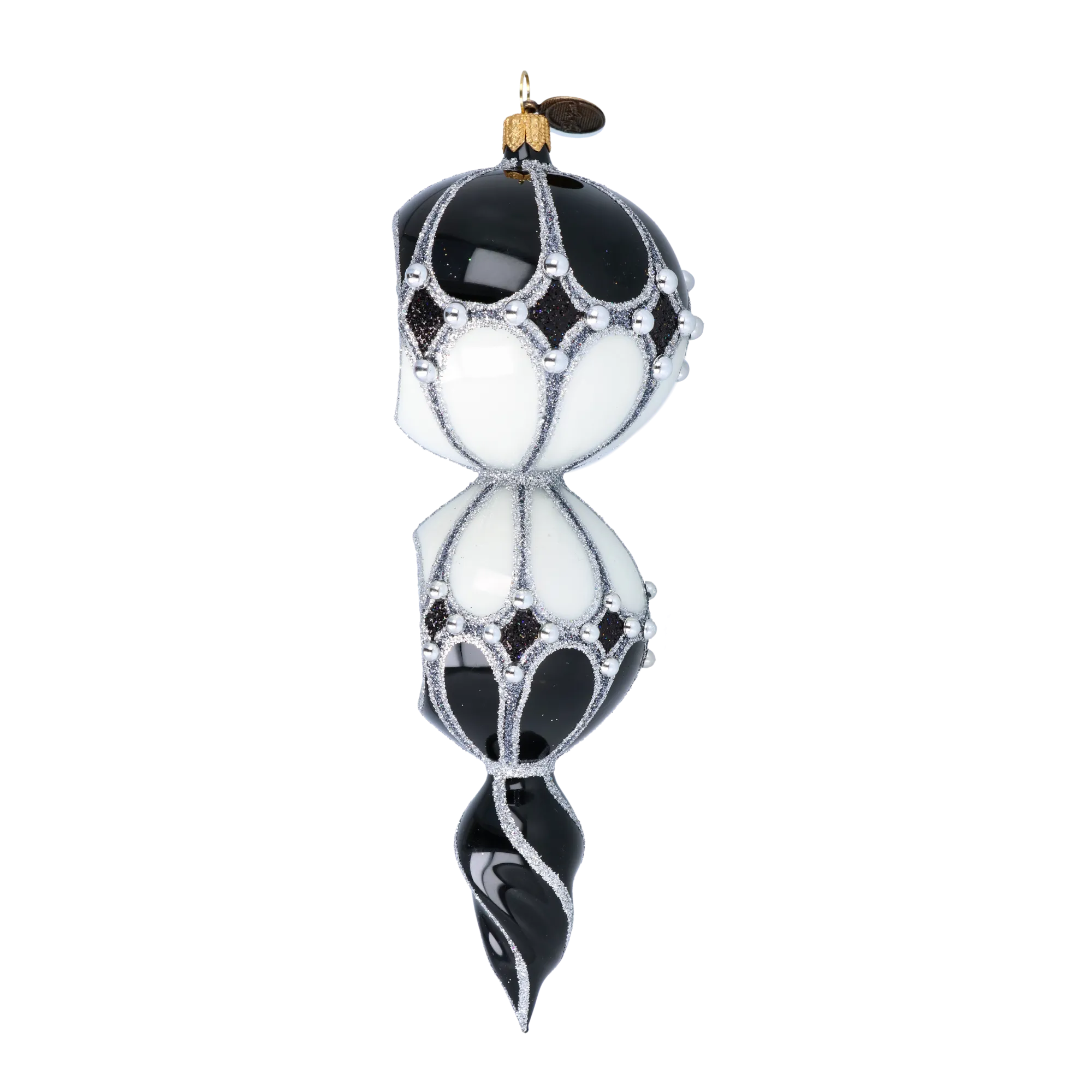 Obsidian Starburst Reflector Premium christmas glass ornament 2022-336