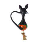 Wily Midnight Familiar | Hand-Painted Glass Ornament | Blubom 2022-360