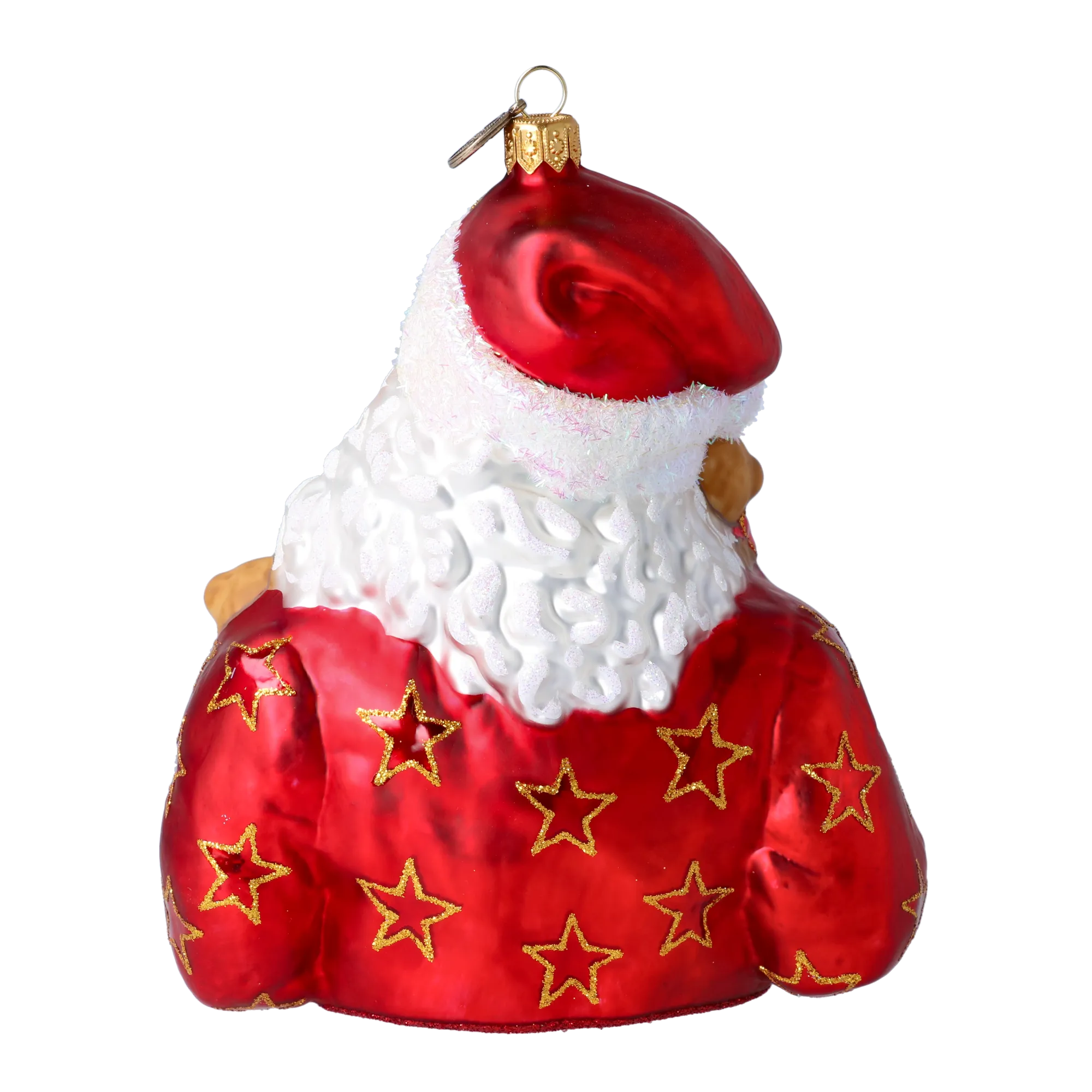 Christmas Teddy Bears Gathering Handmade Glass Christmas Ornaments Santa Claus 2022-362
