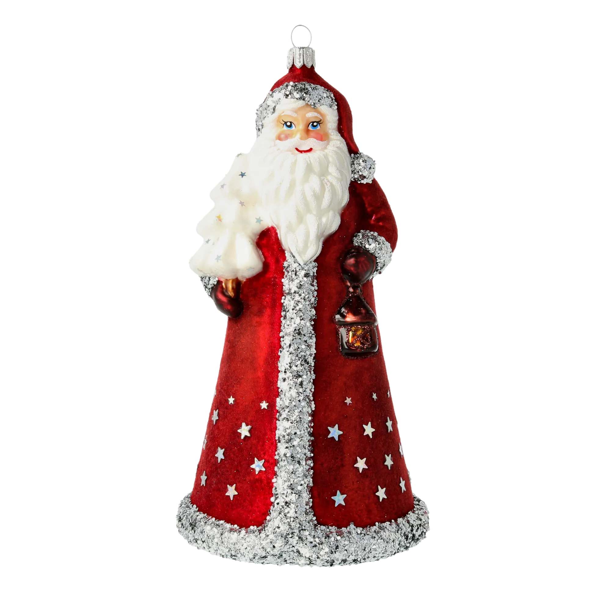 Silent Lantern Patron | Hand-Painted Glass Ornament | Blubom 2022-363