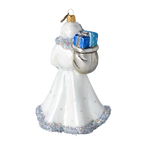 Serene Glacial Envoy | Hand-Painted Glass Ornament | Blubom 2022-364