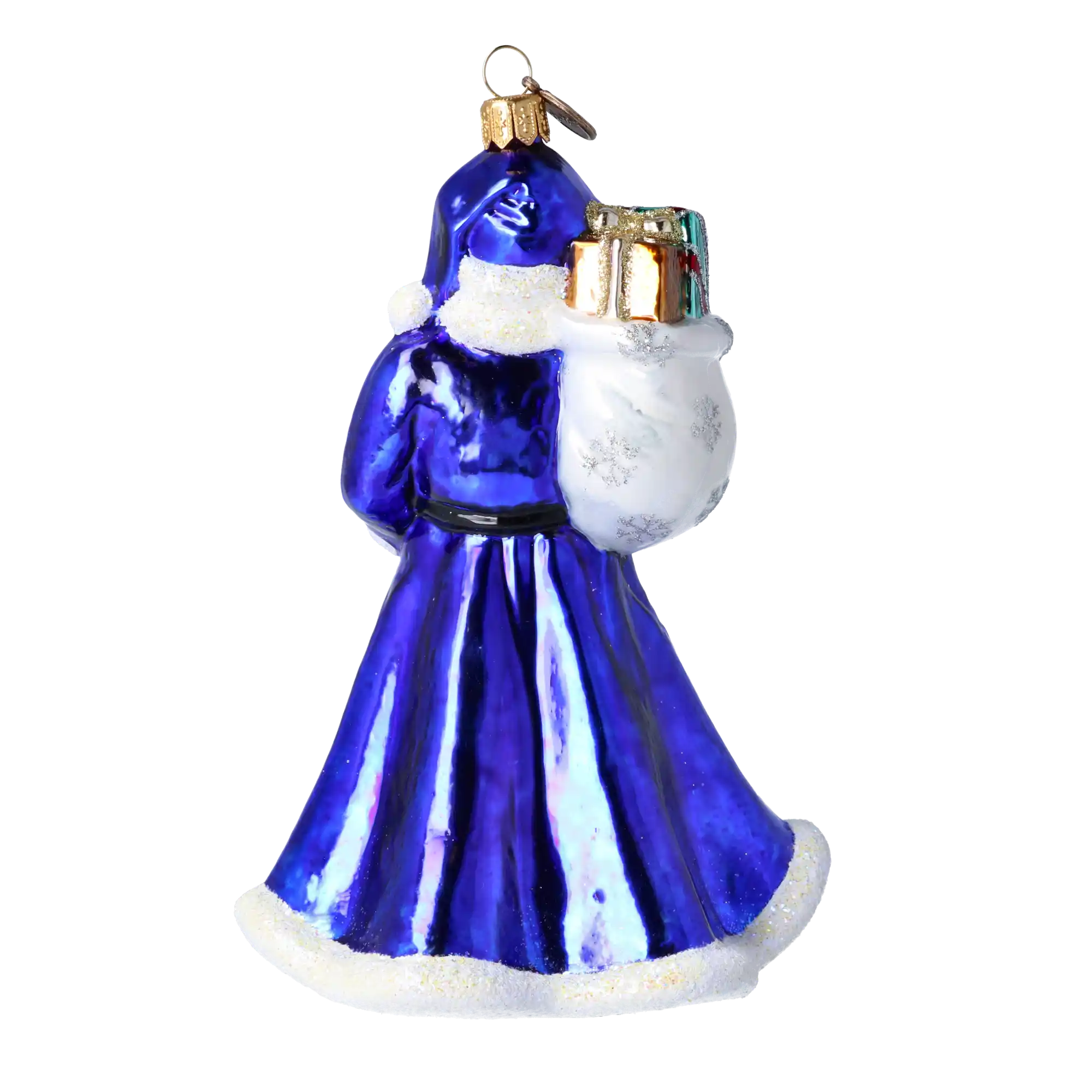 Mikołaj Z Laską Szklana Ozdoba