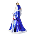 Load image into Gallery viewer, Sapphire Blue Santa Claus Premium christmas glass ornament 2022-365
