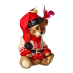 Gallant Hussar | Hand-Painted Glass Ornament | Blubom 2022-370
