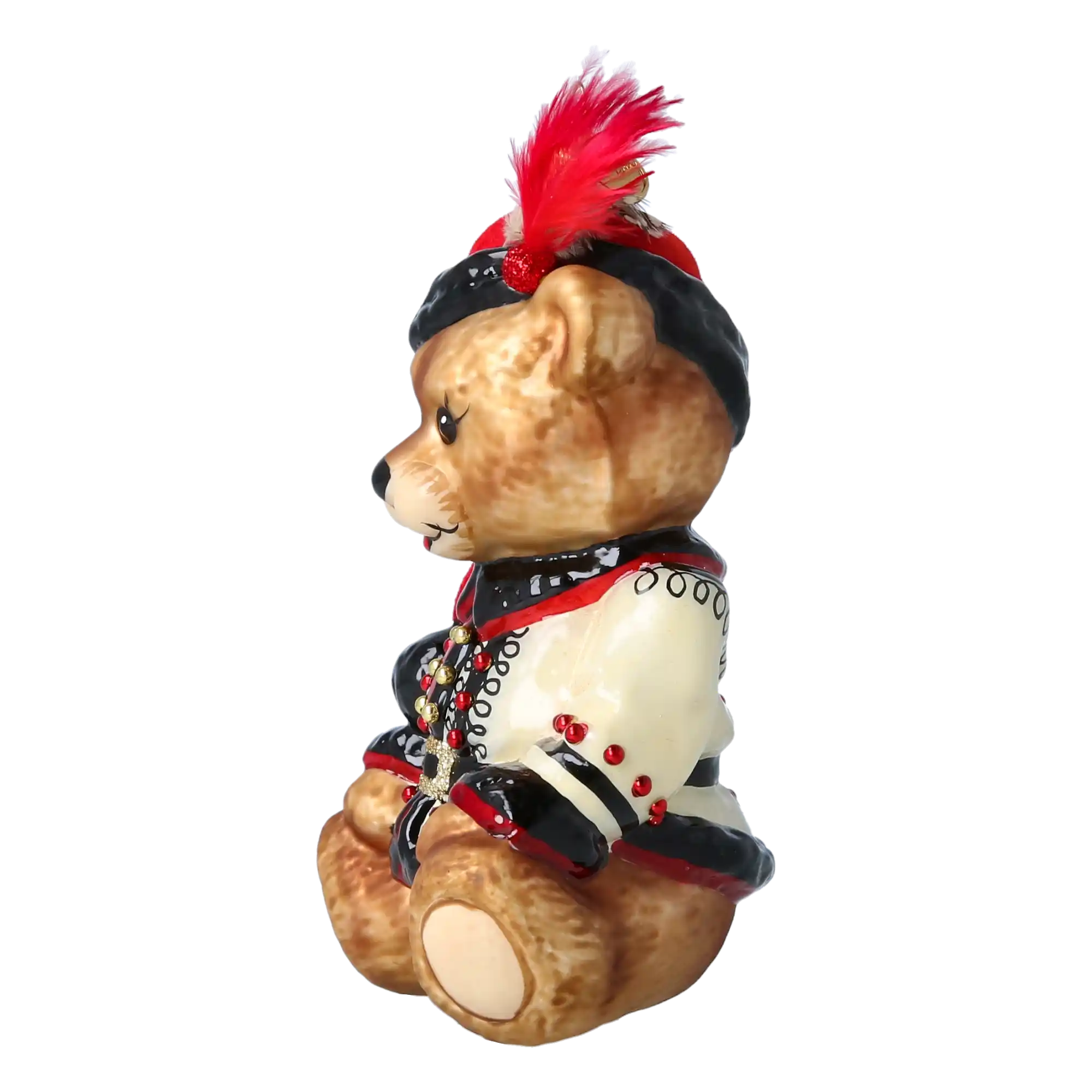 Miś W Kubraczku Szklana Ozdoba