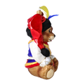 Load image into Gallery viewer, Gilded Polish Folklore Santa Teddy Premium christmas glass ornament 2022-372
