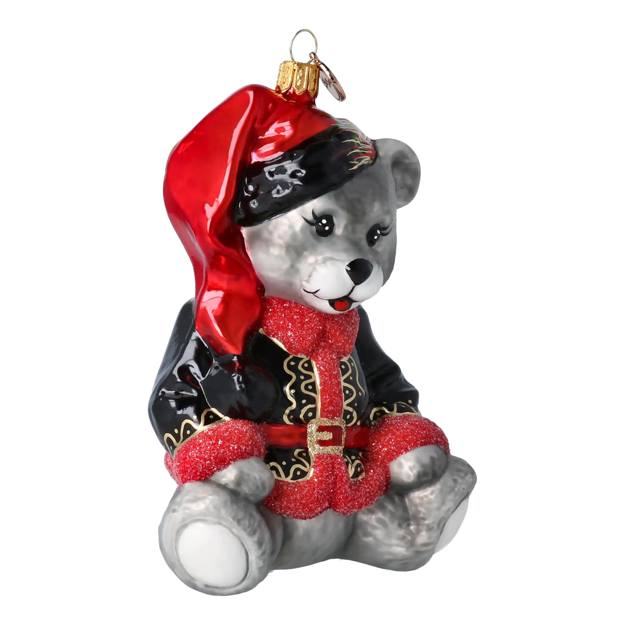 Miś W Kubraczku Szklana Ozdoba