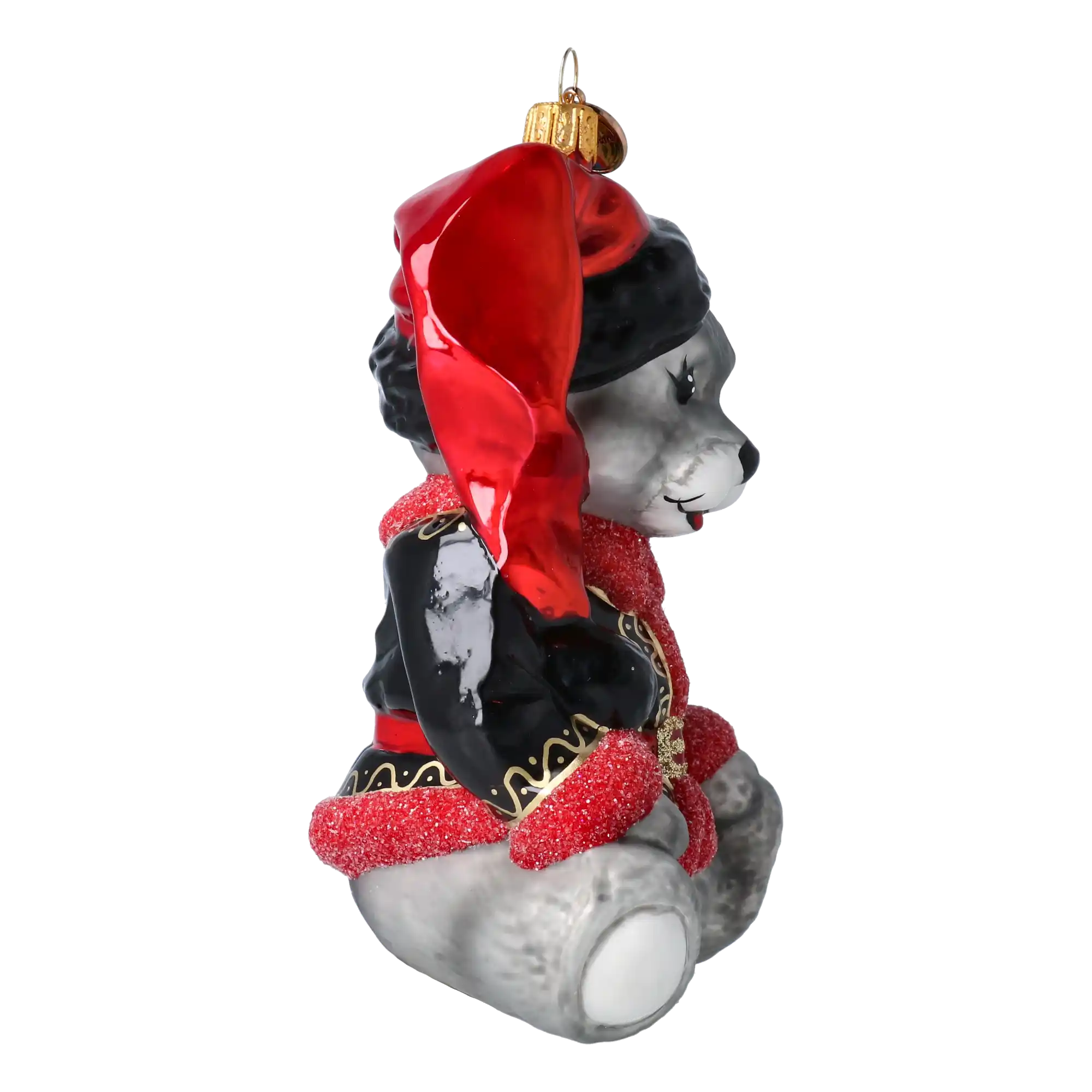 Miś W Kubraczku Szklana Ozdoba