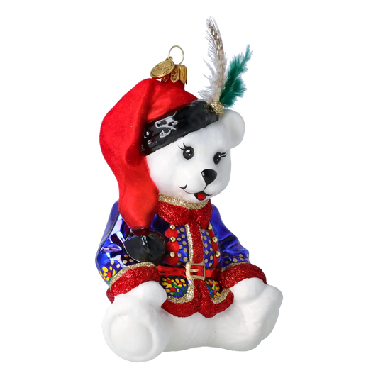 Miś W Kubraczku Szklana Ozdoba