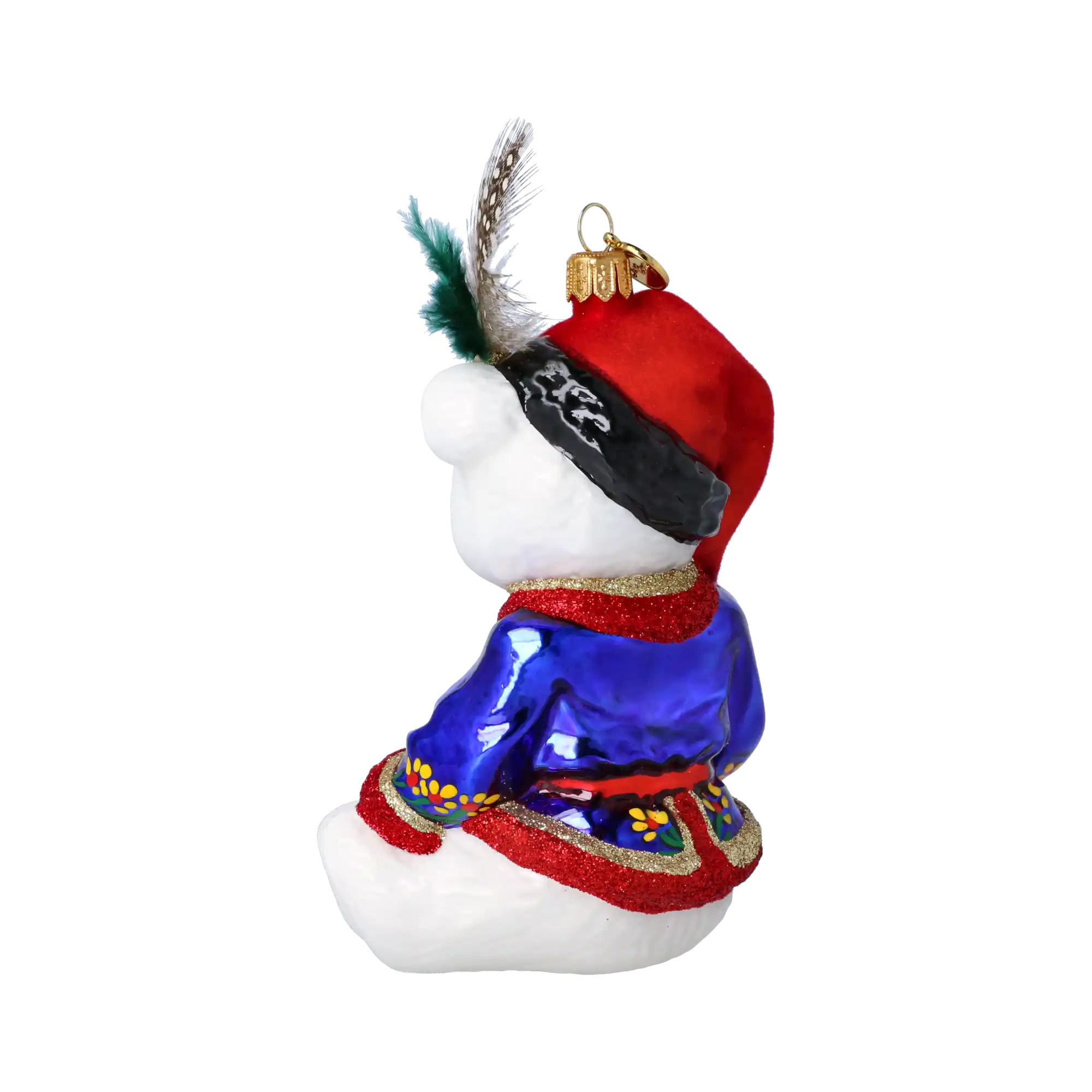 Miś W Kubraczku Szklana Ozdoba