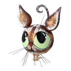 Vigilant Bronze Prowler | Hand-Painted Glass Ornament | Blubom 2022-385