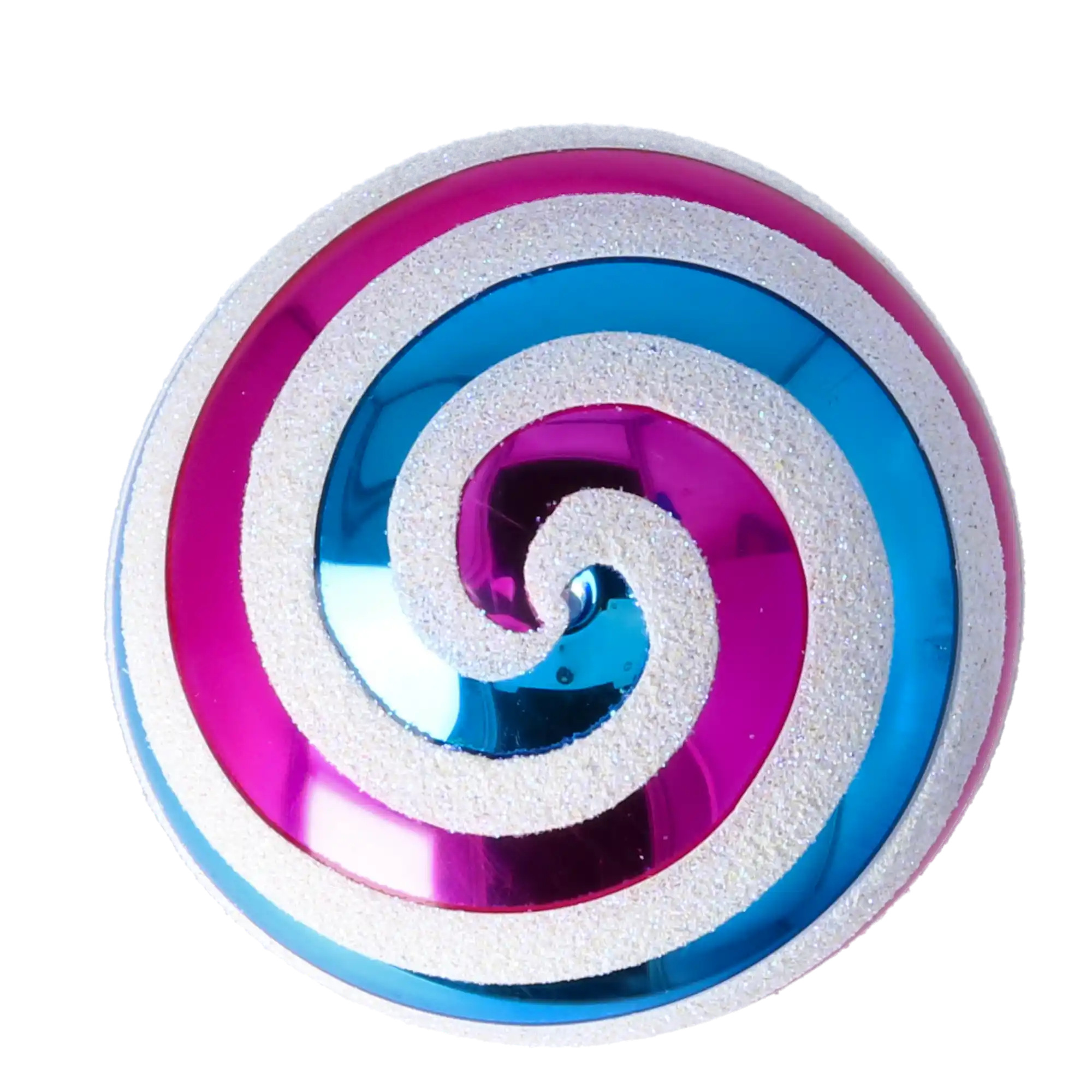 Ręcznie wykonana szklana świąteczna ozdoba Drop Candy Twist