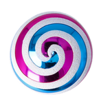 Cerulean Cadence | Hand-Painted Glass Ornament | Blubom 2022-389