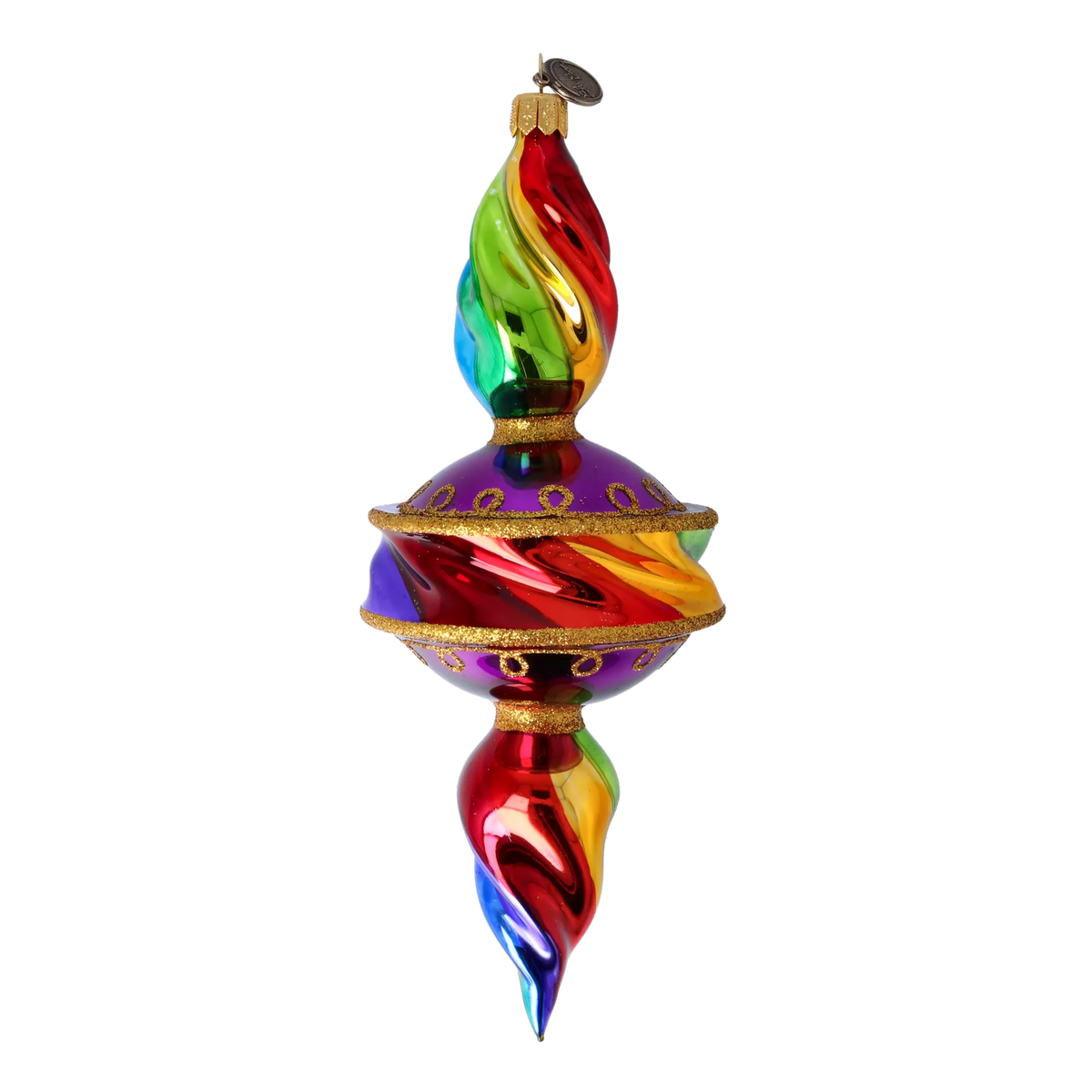 Vivid Rhapsody | Hand-Painted Glass Ornament | Blubom 2022-392