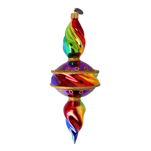 Vivid Rhapsody | Hand-Painted Glass Ornament | Blubom 2022-392