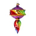 Amethyst Aurora Pulse | Hand-Painted Glass Ornament | Blubom 2022-393