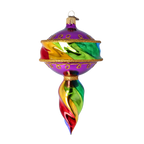 Amethyst Aurora Pulse | Hand-Painted Glass Ornament | Blubom 2022-393