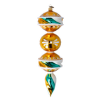 Gilded Emerald Aurora | Hand-Painted Glass Ornament | Blubom 2022-394