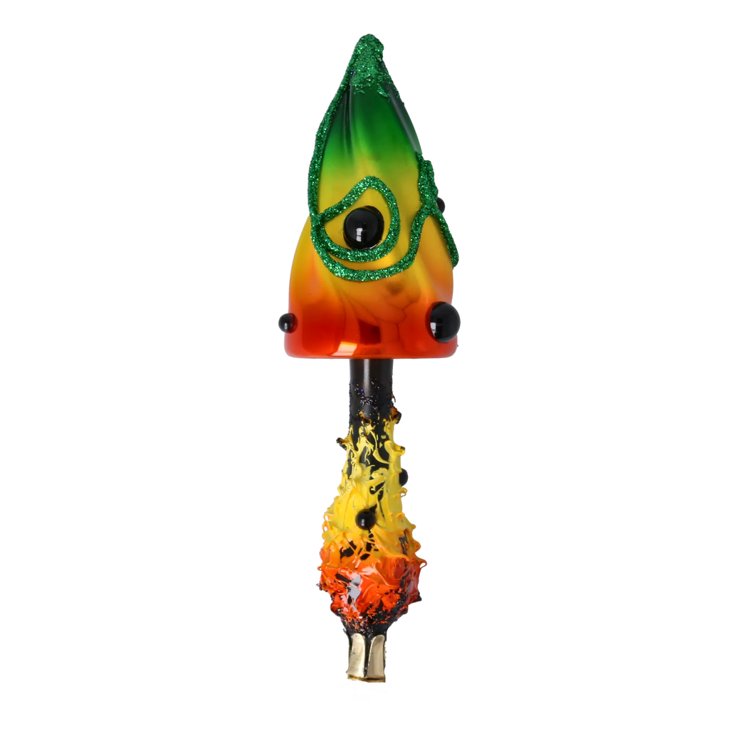 Searing Moss Spore | Hand-Painted Glass Ornament | Blubom 2022-397