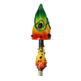Load image into Gallery viewer, Colorful Mushroom with Shading Effect. Handmade Glass Christmas ornament. 2022-397
