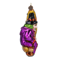 Load image into Gallery viewer, The Witch and the Golden Moon - Night Spells. Handmade Glass Christmas ornament. 2022-399
