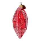 Crimson Pulse | Hand-Painted Glass Ornament | Blubom 2022-402