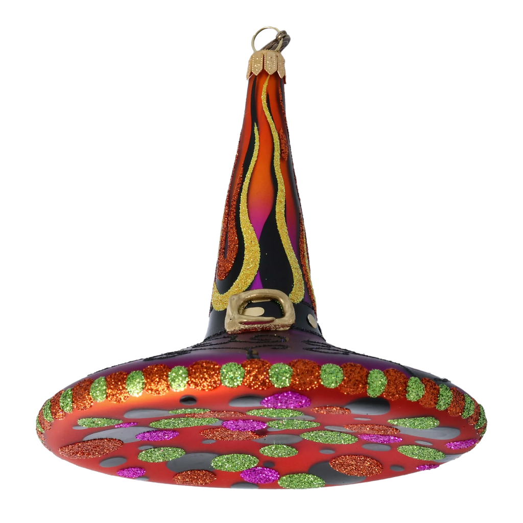 Enigmatic Revelry | Hand-Painted Glass Ornament | Blubom 2022-407