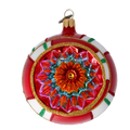 Scarlet Zenith Echo | Hand-Painted Glass Ornament | Blubom 2022-416