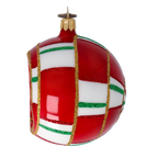 Scarlet Zenith Echo | Hand-Painted Glass Ornament | Blubom 2022-416