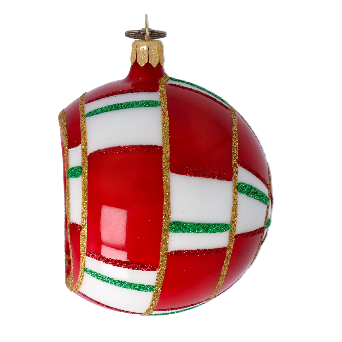 Scarlet Zenith Echo | Hand-Painted Glass Ornament | Blubom 2022-416