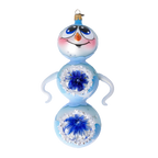 Azure Star Sentinel | Hand-Painted Glass Ornament | Blubom 2022-417