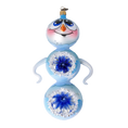 Załaduj obraz do przeglądarki galerii, Snowman Shine. Handmade Glass Christmas ornament. 2022-417
