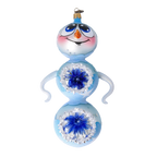 Azure Star Sentinel | Hand-Painted Glass Ornament | Blubom 2022-417