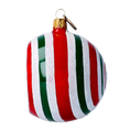 Load image into Gallery viewer, Crimson and Emerald Radiant Starburst Premium christmas glass ornament 2022-431
