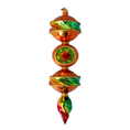 Load image into Gallery viewer, Rainbow Glow - Drop. Handmade Glass Christmas ornament. 2022-435
