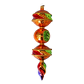 Load image into Gallery viewer, Rainbow Glow - Drop. Handmade Glass Christmas ornament. 2022-435
