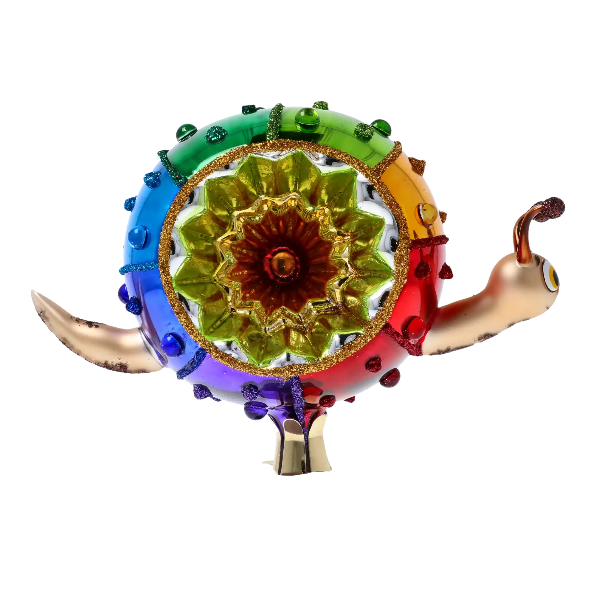 Ślimak Reflektor Szklana Ozdoba