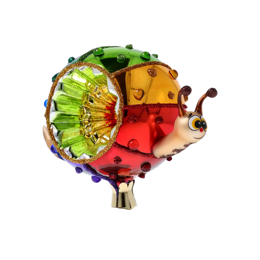 Ślimak Reflektor Szklana Ozdoba