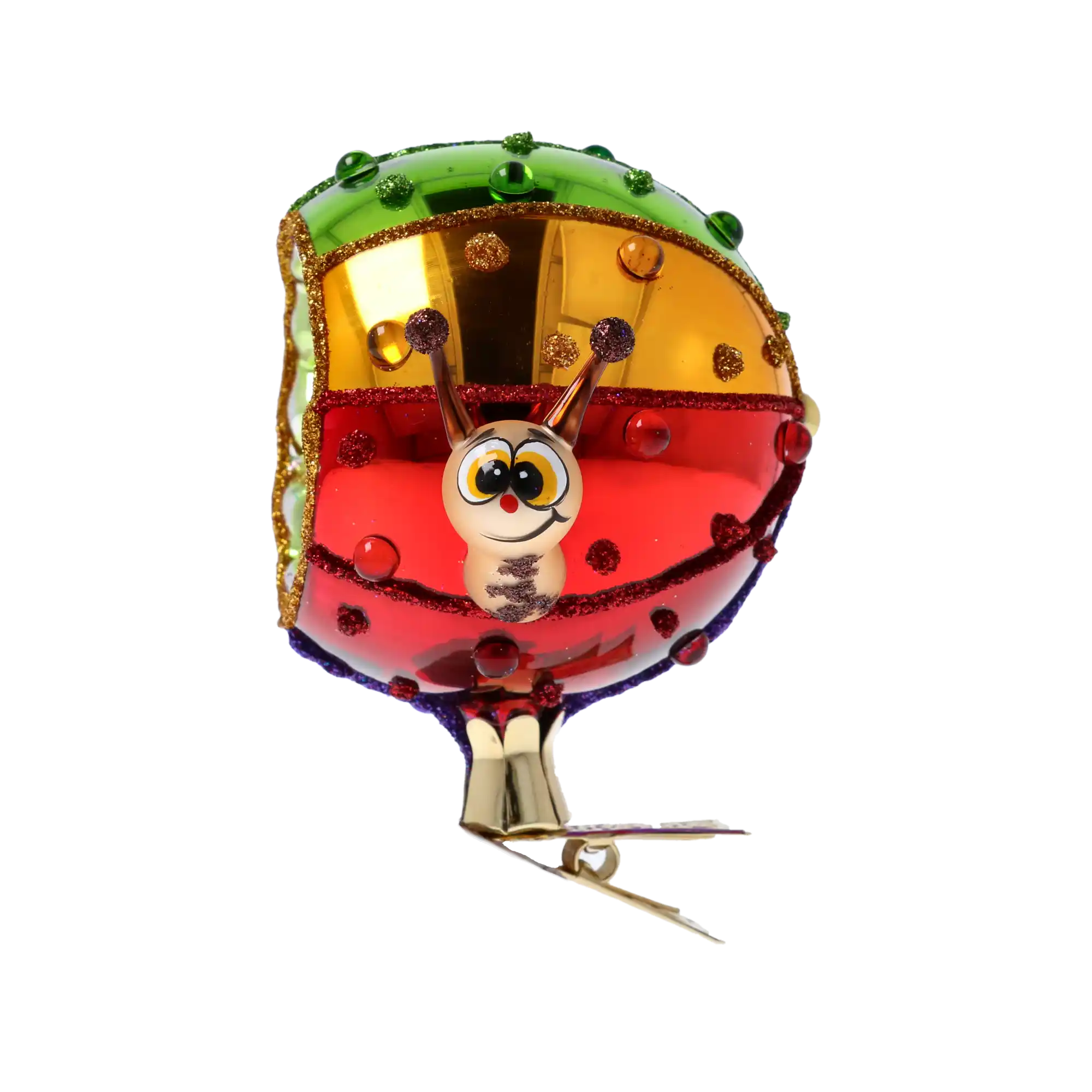 Ślimak Reflektor Szklana Ozdoba