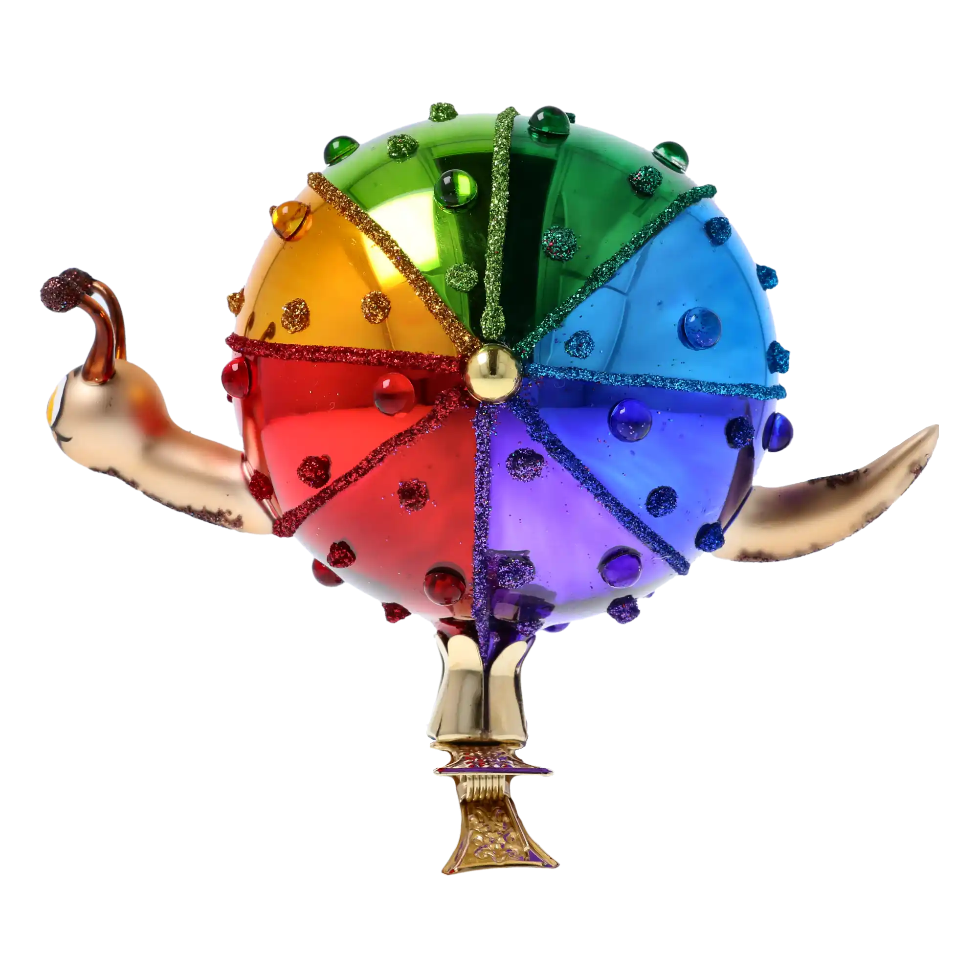 Ślimak Reflektor Szklana Ozdoba