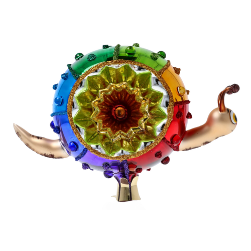 Vibrant Radiant Nomad | Hand-Painted Glass Ornament | Blubom 2022-444
