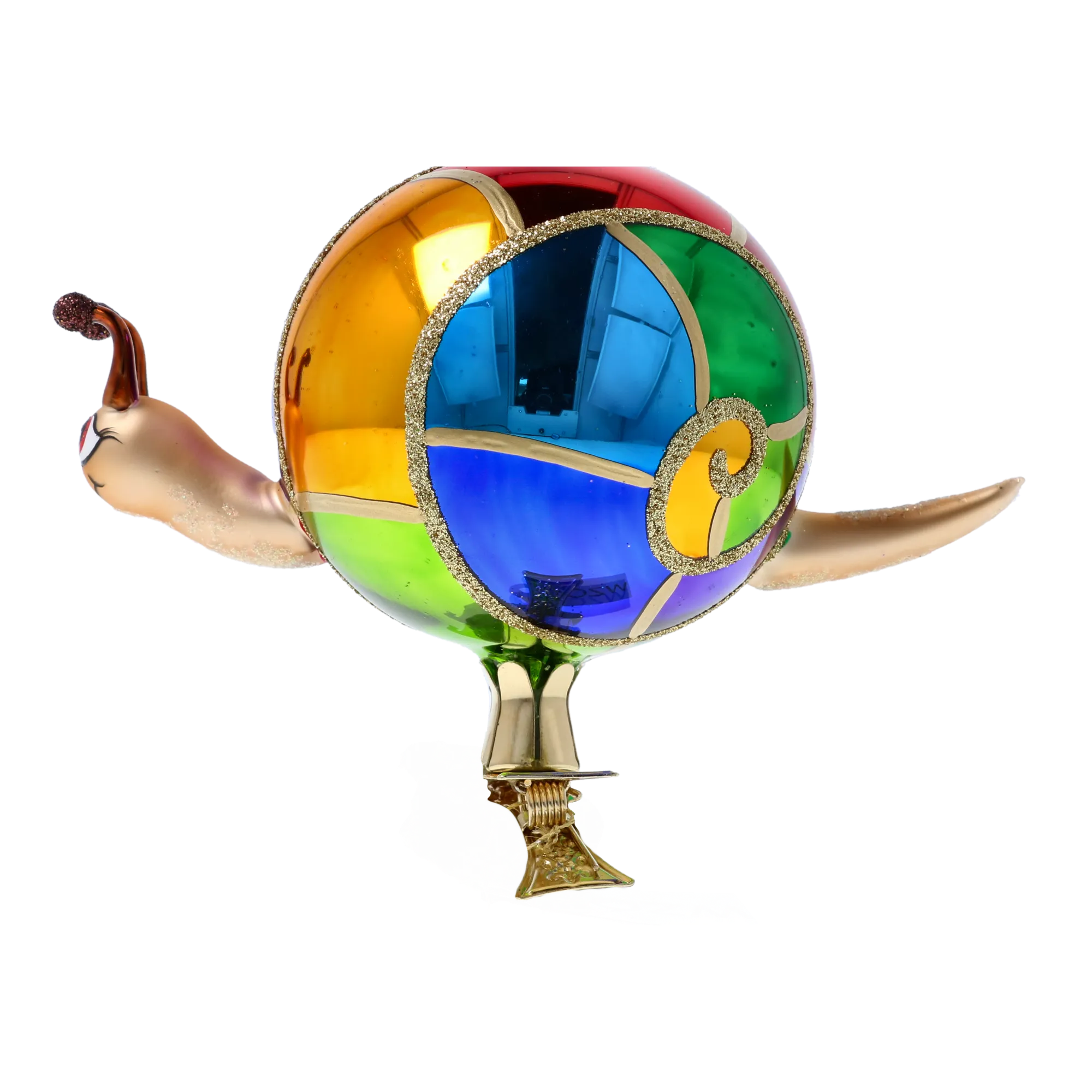 Stained-Glass Kaleidoscope Snail