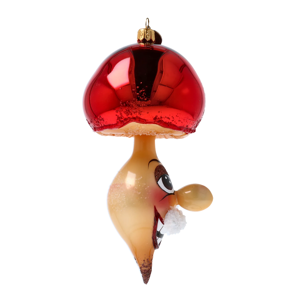 Jovial Redcap Elder | Hand-Painted Glass Ornament | Blubom 2022-448