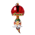 Load image into Gallery viewer, Scarlet Moustachioed Mushroom Premium christmas glass ornament 2022-450
