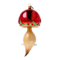 Load image into Gallery viewer, Scarlet Moustachioed Mushroom Premium christmas glass ornament 2022-450

