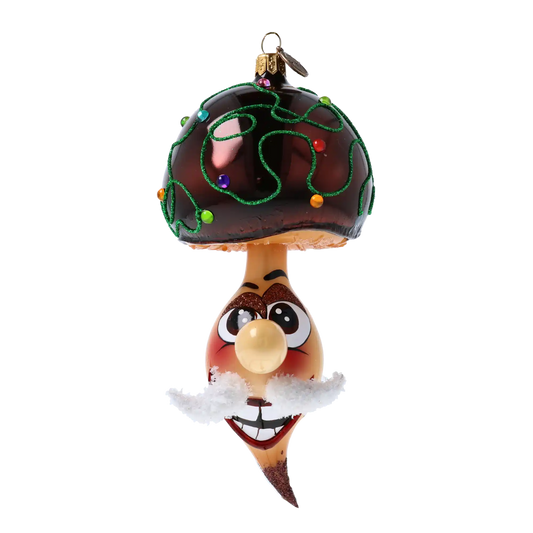 Borowik W Światełkach Szklana Ozdoba