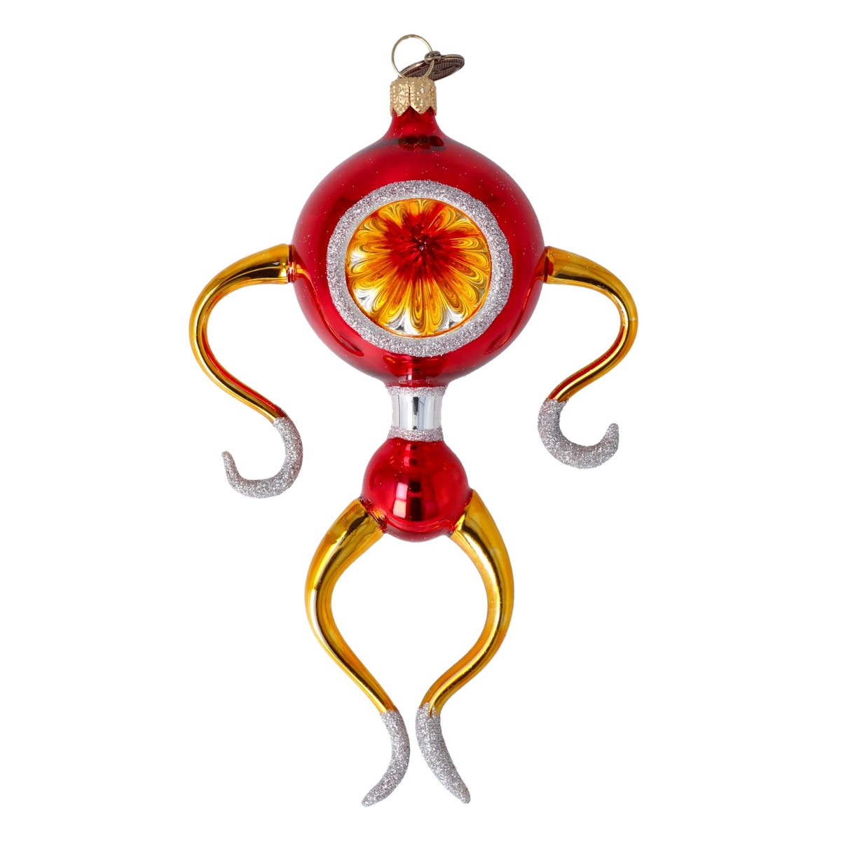 Silent Observer | Hand-Painted Glass Ornament | Blubom 2022-457