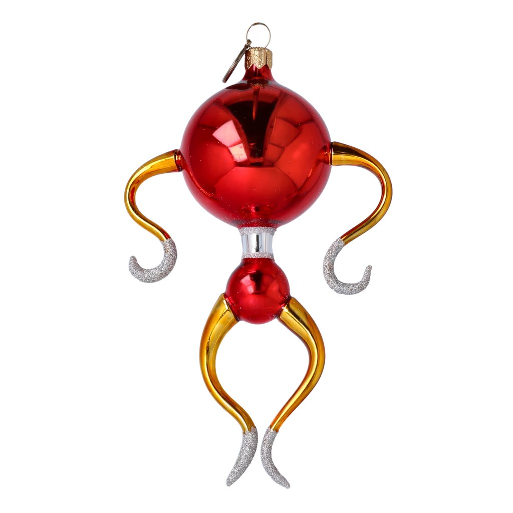 Silent Observer | Hand-Painted Glass Ornament | Blubom 2022-457